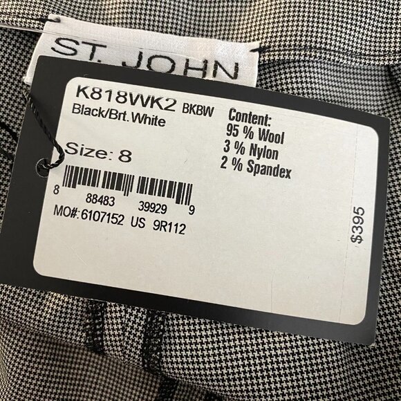 St. John Collection Light Crop Pants Micro Houndst - Picture 6 of 10